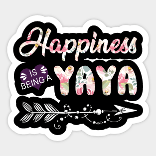 Happiness Is Being A Yaya Sticker